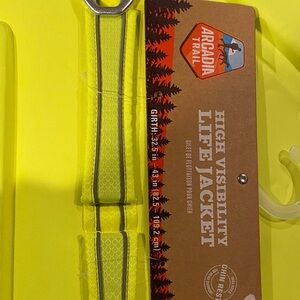 Arcadia Neon Yellow Safety Life Jacket Dog Vest